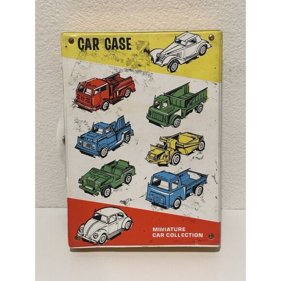 Vintage Car Carry Collector's Case with Diecast Cars Trucks 15 Mixed Toy Lot - Picture 6 of 10